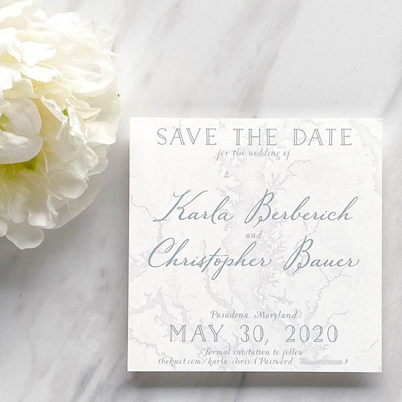 Chesapeake Bay Map Save the Date