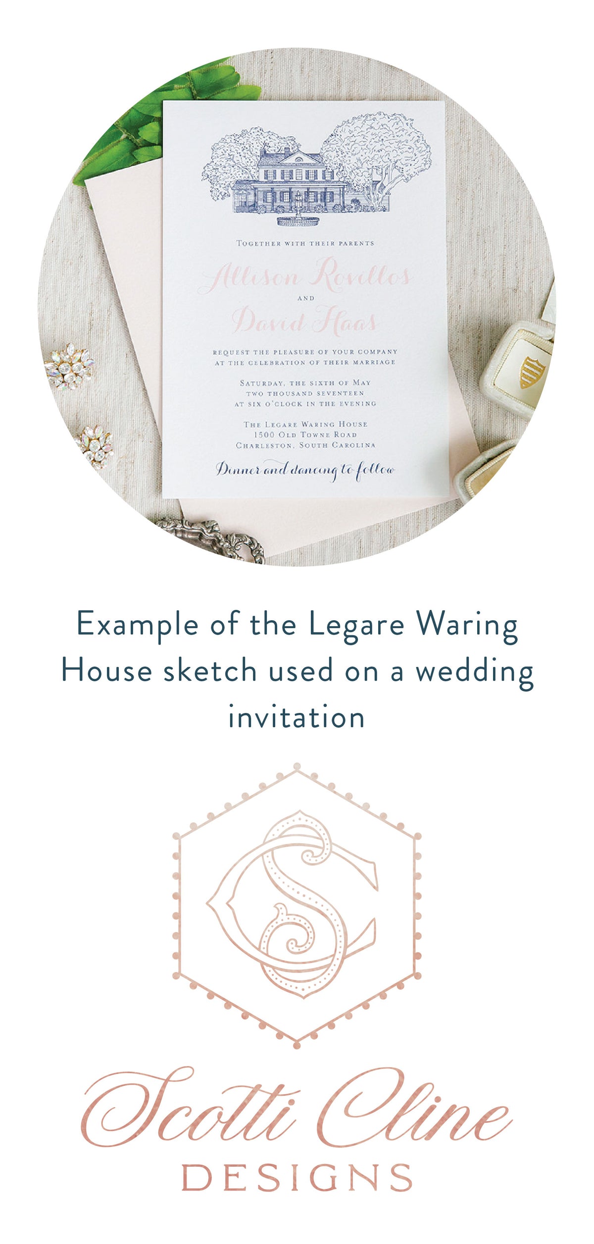 Legare Waring House Sketch Digital File