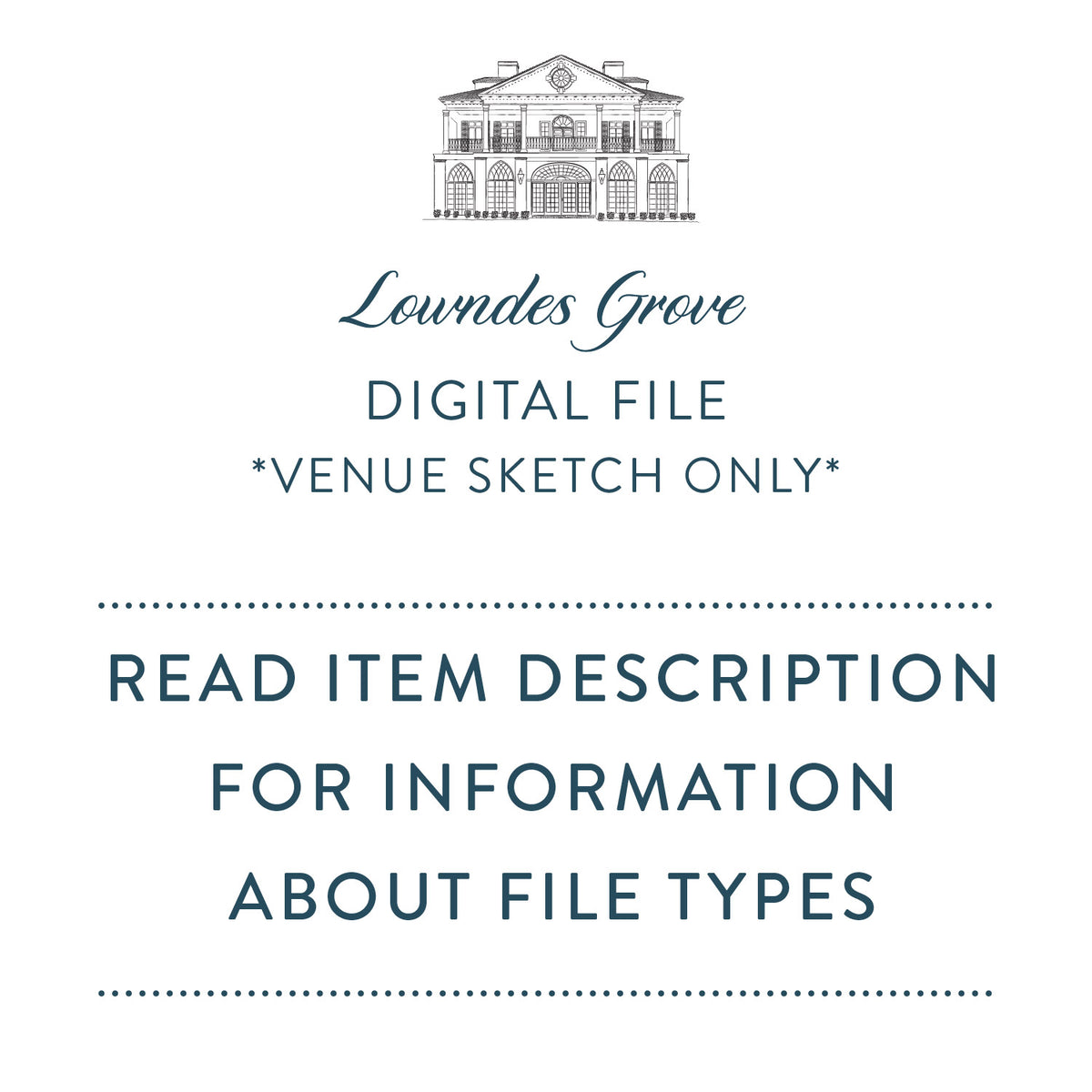 Lowndes Grove Sketch Digital File