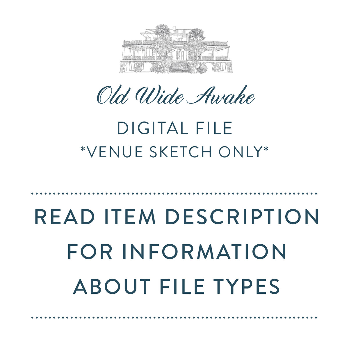 Old Wide Awake Sketch Digital File