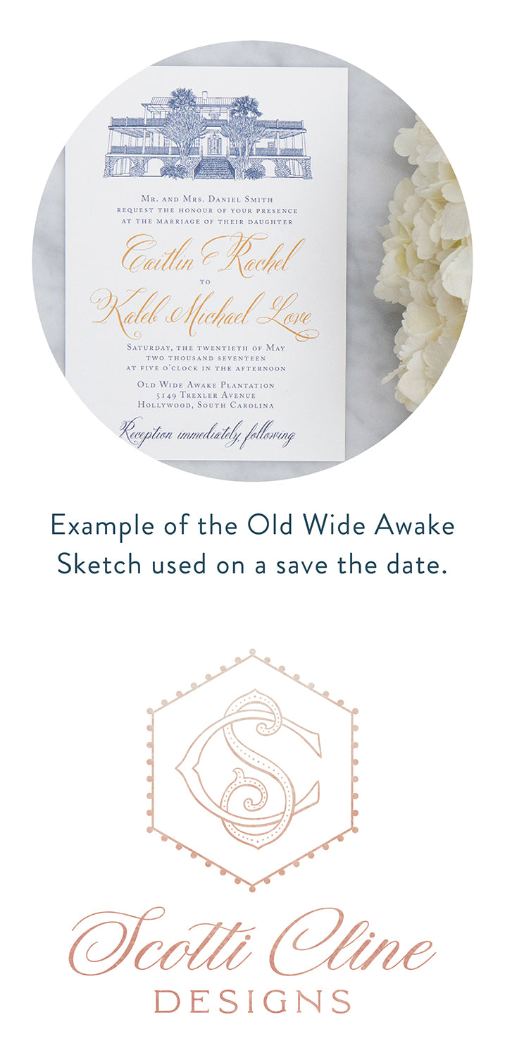 Old Wide Awake Sketch Digital File