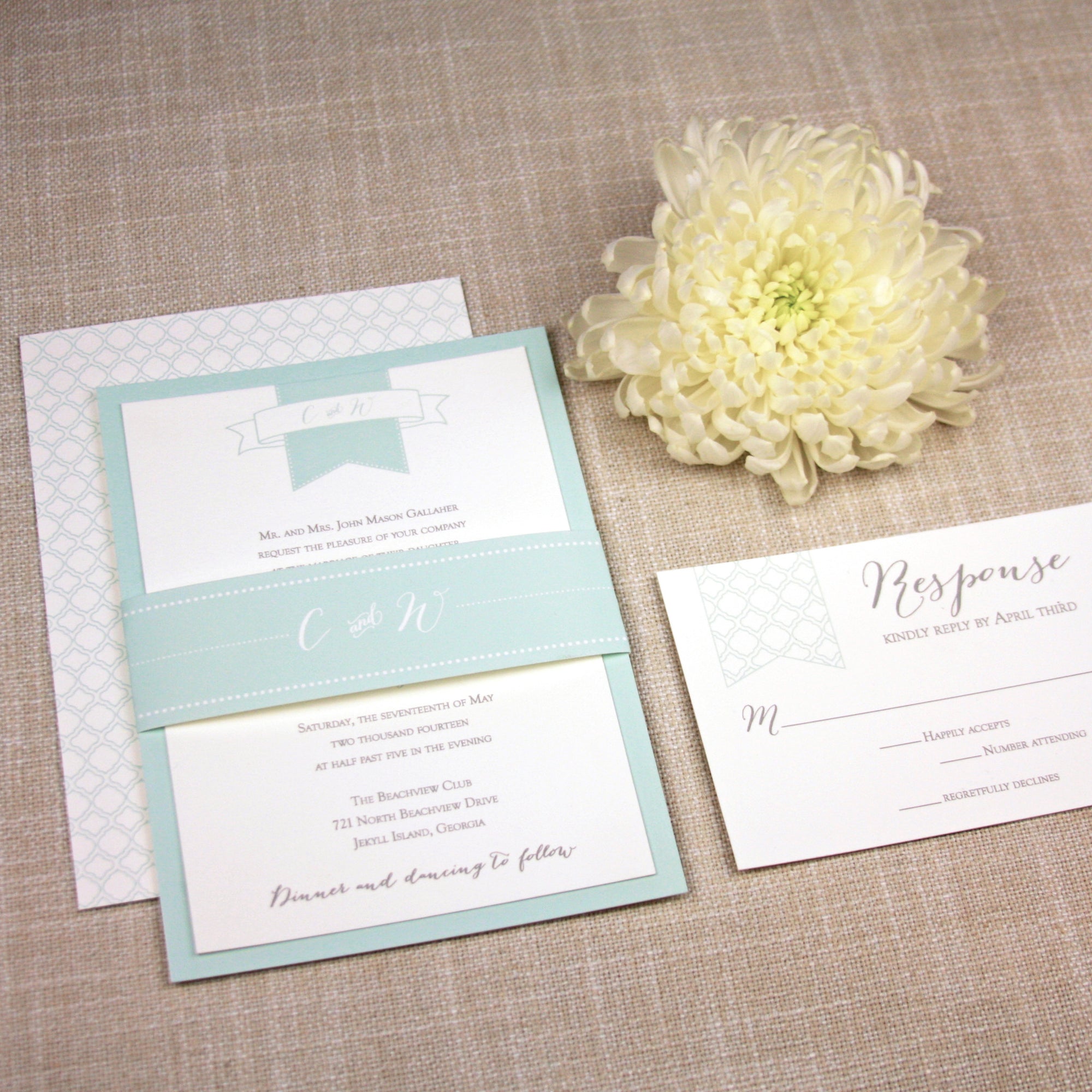 Banner Wedding Invitation