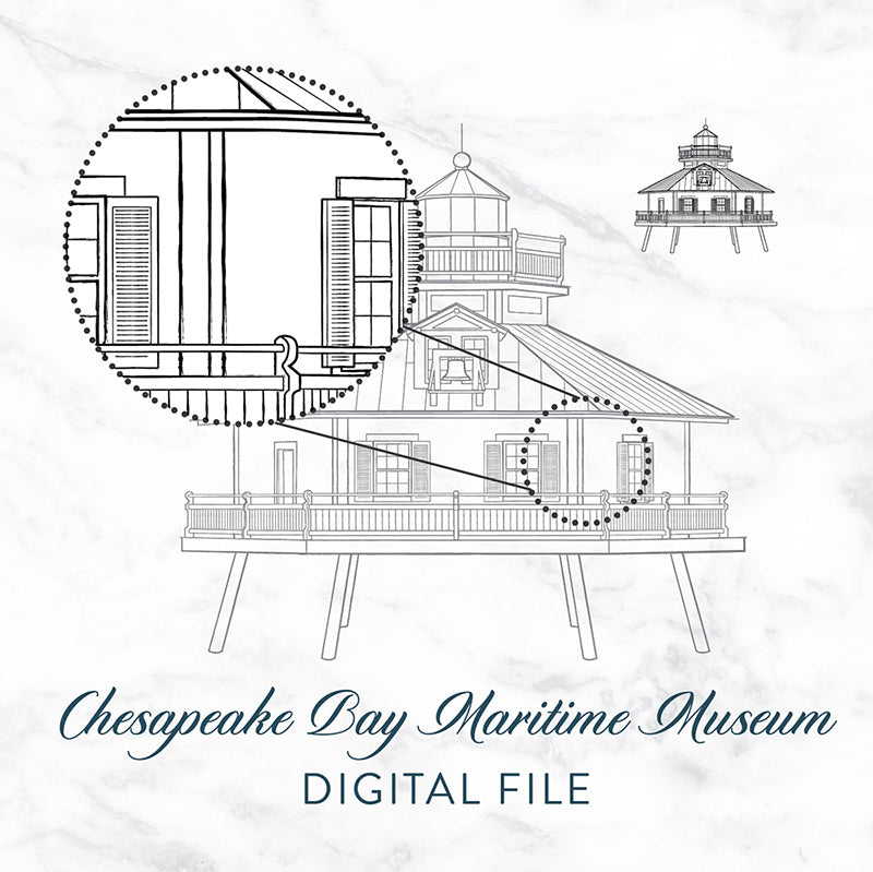 Chesapeake Bay Maritime Museum Lighthouse Digital File