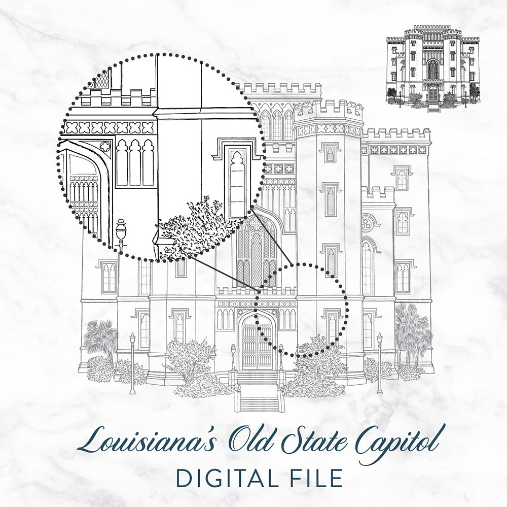 Louisiana&#39;s Old State Capitol Digital File