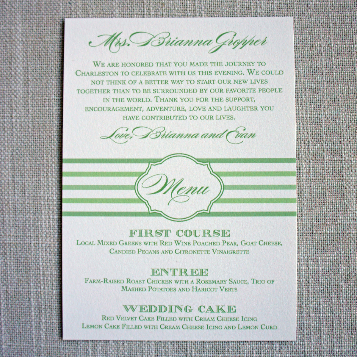 Menus