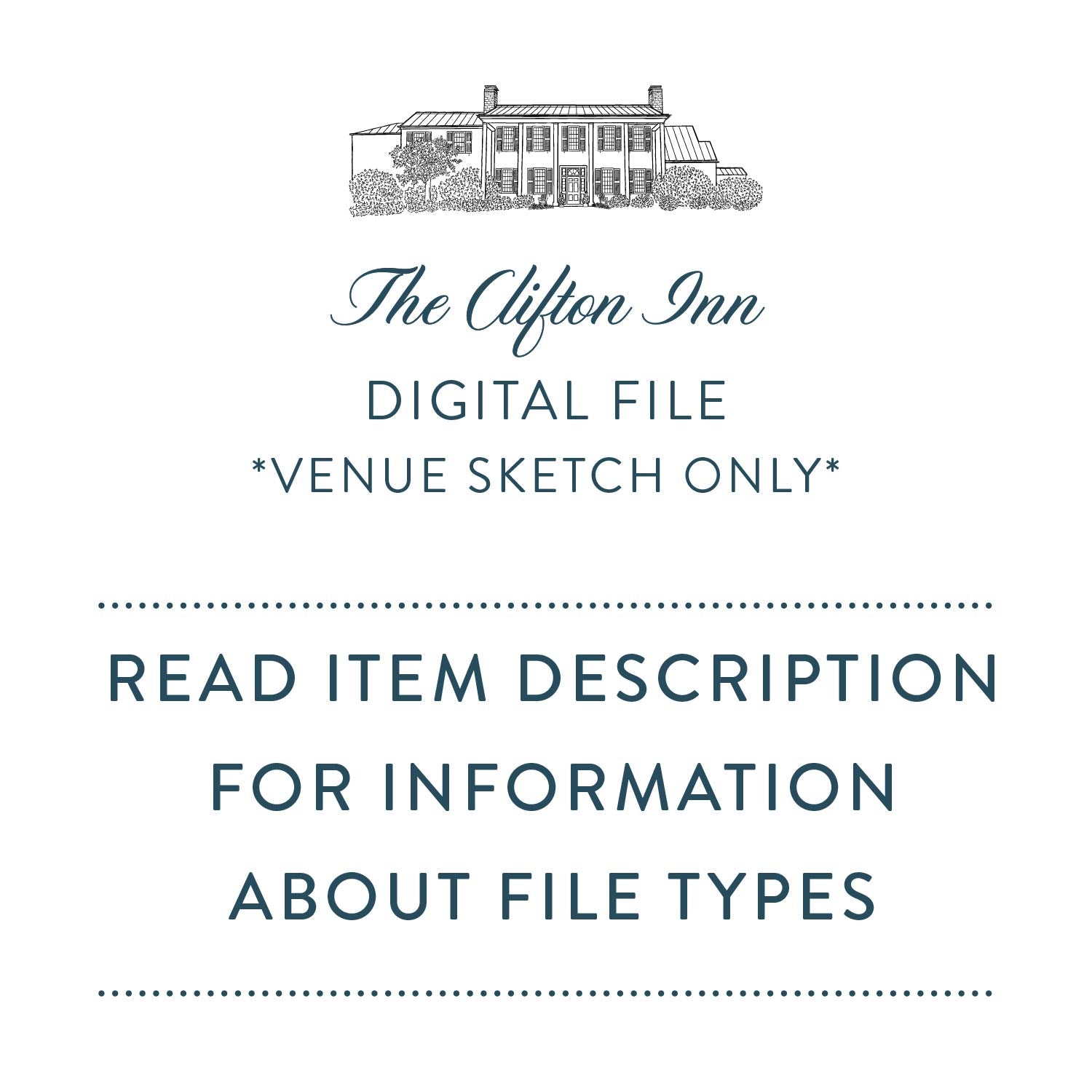 The Clifton Inn Sketch Digital File - Scotti Cline Designs