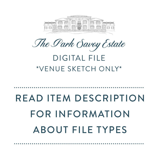 Custom File Type:form The Park Savoy Estate Sketch Digital File - Scotti Cline Designs