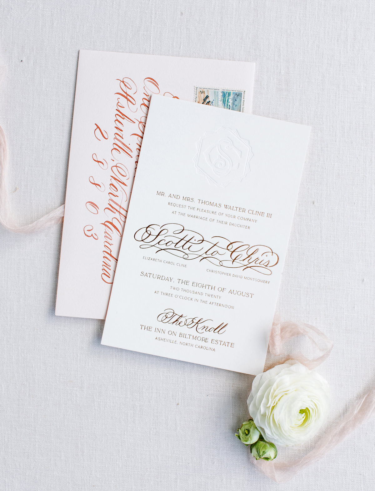 Montgomery Wedding Invitation