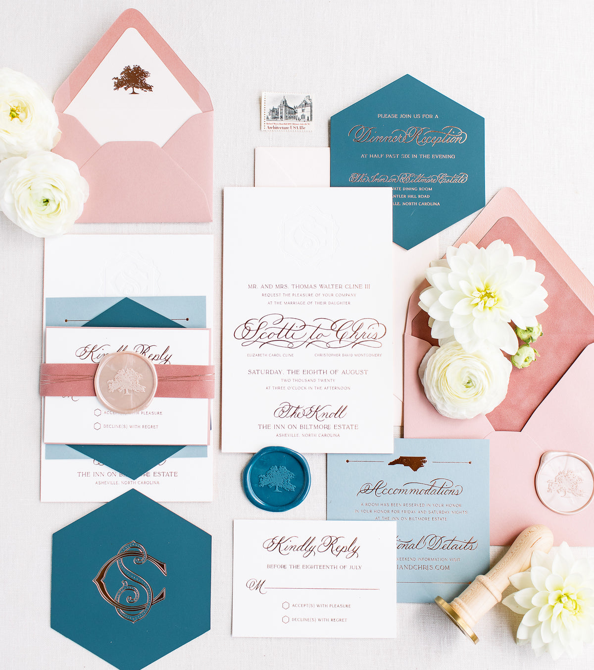 Montgomery Wedding Invitation