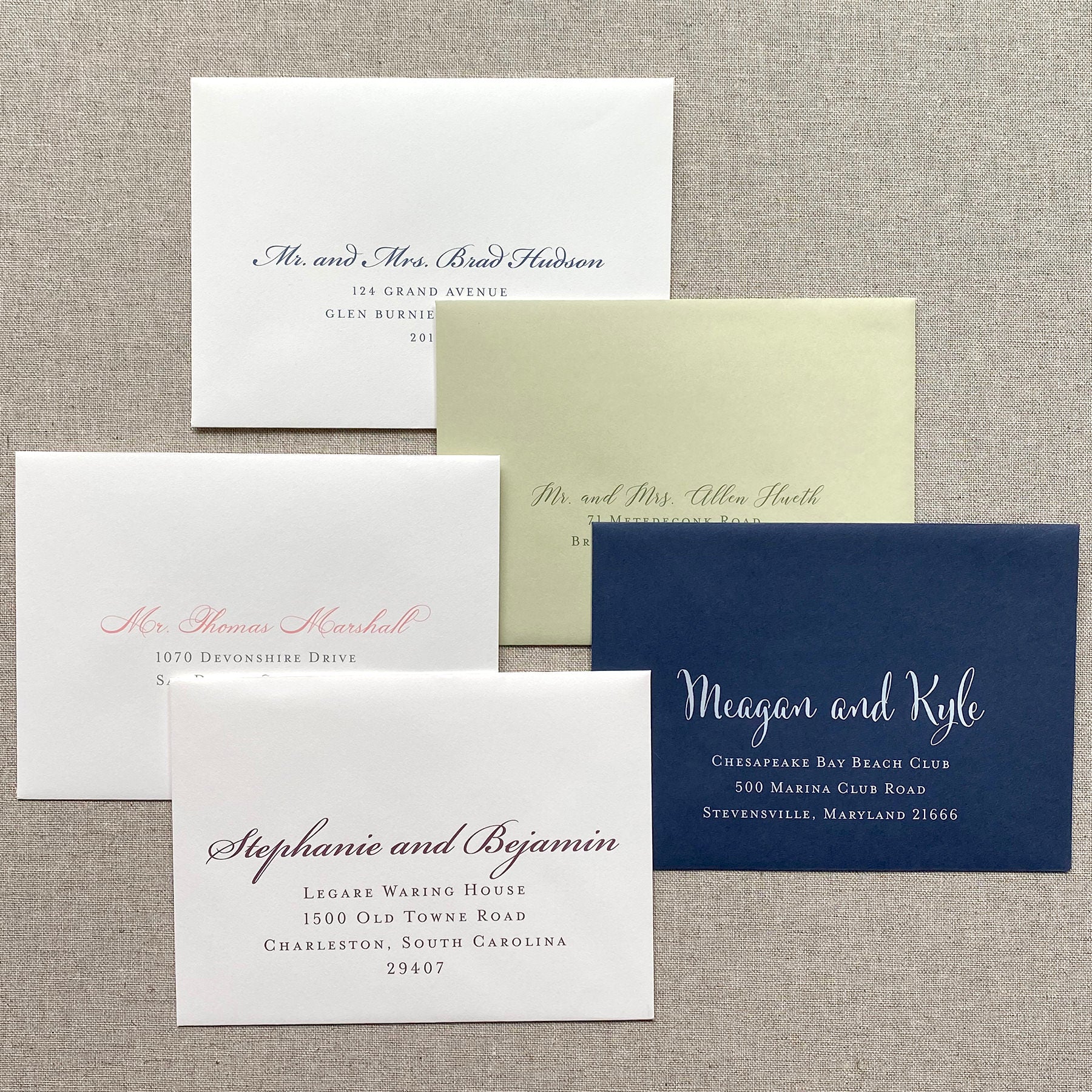 Envelope Printing by Scotti Cline Designs