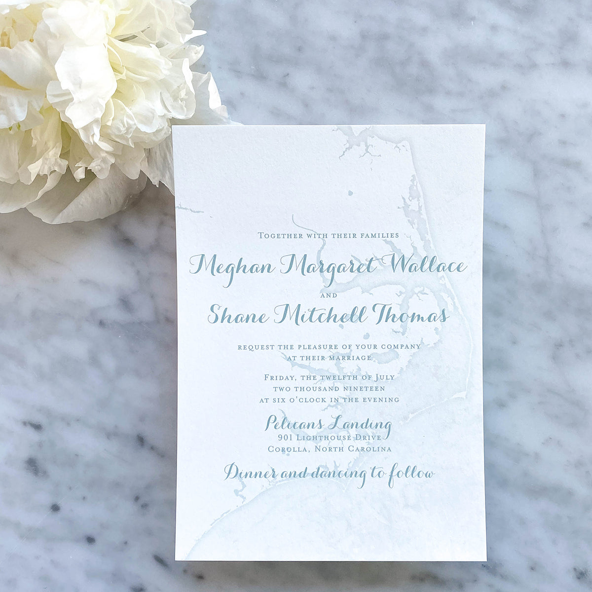 Outer Banks Wedding Invitation by Scotti Cline Designs