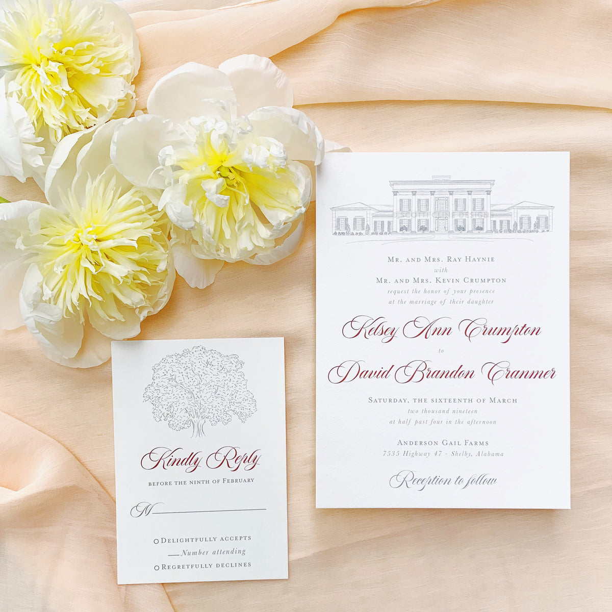 Anderson Gail Farms Wedding Invitation by Scotti Cline Designs